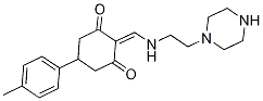 5-(4-methylphenyl)-2-[(2-piperazin-1-ylethylamino)methylidene]cyclohexane-1,3-dione CAS#: 299934-78-4