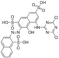 5-[(4,6-dichloro-1,3,5-triazin-2-yl)amino]-4-hydroxy-3-[(1-sulpho-2-naphthyl)azo]naphthalene-2,7-disulphonic acid CAS#: 25926-16-3