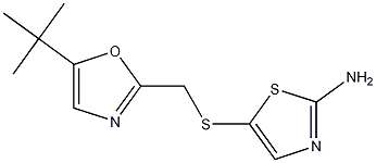 5-{[(5-tert-butyl-1,3-oxazol-2-yl)methyl]sulfanyl}-1,3-thiazol-2-amine CAS#: 224436-97-9