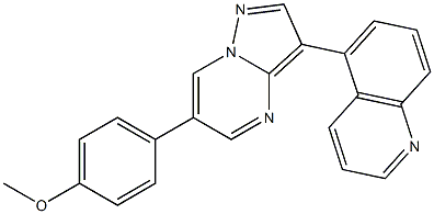 5-[6-(4-Methoxyphenyl)pyrazolo[1,5-a] CAS#: 1062368-49-3
