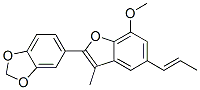5-[7-Methoxy-3-methyl-5-[(E)-1-propenyl]benzofuran-2-yl]-1,3-benzodioxole CAS#: 23357-64-4