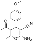 5-ACETYL-2-AMINO-4-(4-METHOXYPHENYL)-6-METHYL-4H-PYRAN-3-CARBONITRILE CAS#: 105263-07-8