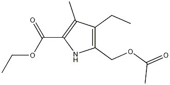 5-[(Acetyloxy)methyl]-4-ethyl-3-methyl-1H-pyrrole-2-carboxylic acid ethyl ester CAS#: 100619-73-6