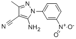 5-Amino-3-methyl-1-(3-nitrophenyl)-1H-pyrazole-4-carbonitrile CAS#: 107842-58-0