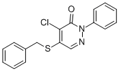 5-(BENZYLTHIO)-4-CHLORO-2-PHENYLPYRIDAZIN-3(2H)-ONE CAS#: 16461-34-0