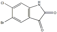 5-Bromo-6-chloro-1H-indole-2,3-dione CAS#: 259667-43-1