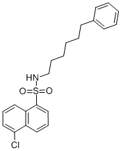 5-CHLORO-N-(6-PHENYLHEXYL)-1-NAPHTHALENESULFONAMIDE CAS#: 102649-78-5
