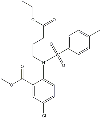 5-Chloro-2-[(4-ethoxy-4-oxobutyl)[(4-methylphenyl)sulfonyl]amino]benzoic acid methyl ester CAS#: 247237-43-0