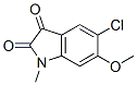5-Chloro-6-methoxy-1-methyl-1H-indole-2,3-dione CAS#: 16979-73-0
