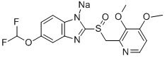 5-(Difluoromethoxy)-2-(((3,4-dimethoxy-2-pyridinyl)methyl) sulfinyl)-1H-benzimidazole sodium CAS#: 138786-67-1