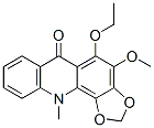 5-Ethoxy-4-methoxy-11-methyl-1,3-dioxolo[4,5-c]acridin-6(11H)-one CAS#: 17014-57-2