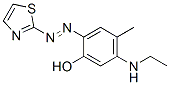 5-(Ethylamino)-4-methyl-2-[(thiazol-2-yl)azo]phenol CAS#: 26078-28-4