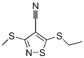 5-(Ethylthio)-3-(methylthio)-4-isothiazolecarbonitrile CAS#: 25882-58-0