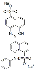 5-Hydroxy-4-[[4-(phenylamino)-5-sulfo-1-naphthalenyl]azo]-1-naphthalenesulfonic acid disodium salt CAS#: 10190-75-7