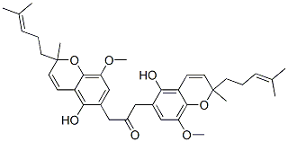 [5-Hydroxy-8-methoxy-2-methyl-2-(4-methyl-3-pentenyl)-2H-1-benzopyran-6-yl](methyl) ketone CAS#: 18781-00-5