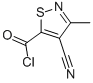 5-Isothiazolecarbonyl chloride, 4-cyano-3-methyl- (9CI) CAS#: 269401-38-9