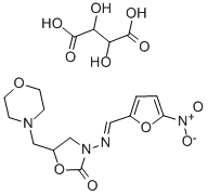 5-MORPHOLINOMETHYL-3-[5-NITROFURFURYLIDENEAMINO]-2-OXAZOLIDINONE TARTRATE SALT CAS#: 14343-71-6