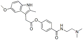 5-Methoxy-2-methyl-1H-indole-3-acetic acid 4-[[[2-(dimethylamino)ethyl]amino]carbonyl]phenyl ester CAS#: 110009-53-5