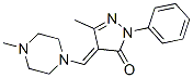 5-Methyl-4-[(4-methyl-1-piperazinyl)methylene]-2-phenyl-2H-pyrazol-3(4H)-one CAS#: 23746-39-6