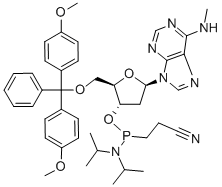 5'-O-(4,4'-DIMETHOXYTRITYL)-N6-METHYL-2'-DEOXYADENOSINE, 3'-[(2-CYANOETHYL)-(N,N-DIISOPROPYL)]PHOSPHORAMIDITE CAS#: 105931-58-6
