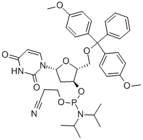 5'-O-(4,4-Dimethoxytrityl)-2'-O-methyluridine-3'-(2-cyanoethyl-N,N-diisopropyl)phosphoramidite CAS#: 110764-79-9