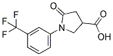 5-OXO-1-[3-(TRIFLUOROMETHYL)PHENYL]-3-PYRROLIDINECARBOXYLIC ACID CAS#: 2357-26-8