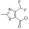 5-Thiazolecarbonyl chloride, 4-(difluoromethyl)-2-methyl- (9CI) CAS#: 203448-82-2