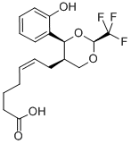 5-(Z)-7-(4-O-HYDROXYPHENYL-2-TRIFLUOROMETHYL-1,3 DIOXAN-CIS-5-YL)HEPTENOIC ACID CAS#: 106393-80-0