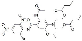 [[5-(acetylamino)-4-[(2-bromo-4,6-dinitrophenyl)azo]-2-ethoxyphenyl]imino]diethylene dibutyrate CAS#: 21615-32-7