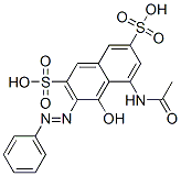 5-(acetylamino)-4-hydroxy-3-(phenylazo)naphthalene-2,7-disulphonic acid CAS#: 25317-20-8