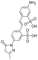 5-amino-2-[2-[4-(4,5-dihydro-3-methyl-5-oxo-1H-pyrazol-1-yl)-2-sulphophenyl]vinyl]benzenesulphonic acid CAS#: 119-74-4