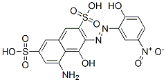 5-amino-4-hydroxy-3-[(2-hydroxy-5-nitrophenyl)azo]naphthalene-2,7-disulphonic acid CAS#: 13301-33-2