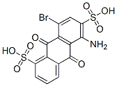 5-amino-8-bromo-9,10-dihydro-9,10-dioxoanthracene-1,6-disulphonic acid CAS#: 117-13-5