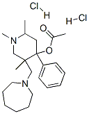 [5-(azepan-1-ylmethyl)-1,2,5-trimethyl-4-phenyl-4-piperidyl] acetate dihydrochloride CAS#: 28866-28-6
