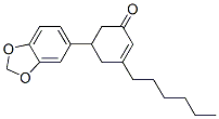 5-benzo[1,3]dioxol-5-yl-3-hexyl-cyclohex-2-en-1-one CAS#: 119-89-1