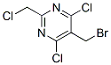 5-(bromomethyl)-4,6-dichloro-2-(chloromethyl)pyrimidine CAS#: 1780-35-4