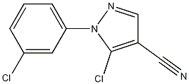 5-chloro-1-(3-chlorophenyl)-1H-pyrazole-4-carbonitrile CAS#: 102996-33-8