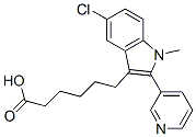 5-chloro-1-methyl-2-(3-pyridyl)-3-indolehexanoic acid CAS#: 107190-22-7