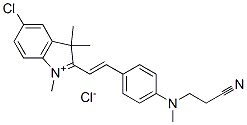 5-chloro-2-[2-[4-[(2-cyanoethyl)methylamino]phenyl]vinyl]-1,3,3-trimethyl-3H-indolium chloride CAS#: 27564-02-9