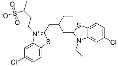 5-chloro-2-[2-[(5-chloro-3-ethyl-3H-benzothiazol-2-ylidene)methyl]but-1-enyl]-3-(3-sulphonatobutyl)benzothiazolium CAS#: 18426-55-6