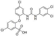 5-chloro-2-[4-chloro-2-[(3,4-dichlorophenyl)carbamoylamino]phenoxy]ben zenesulfonic acid CAS#: 24019-05-4