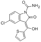 5-chloro-2-oxo-3-(thiophene-2-carbonyl)-3H-indole-1-carboxamide CAS#: 100599-27-7