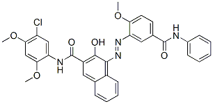 5'-chloro-3-hydroxy-2',4'-dimethoxy-4-[[2-methoxy-5-(phenylcarbamoyl)phenyl]azo]naphthalene-2-carboxanilide CAS#: 20568-80-3