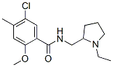 5-chloro-N-[(1-ethylpyrrolidin-2-yl)methyl]-2-methoxy-4-methyl-benzamide CAS#: 28478-50-4