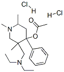 [5-(diethylaminomethyl)-1,2,5-trimethyl-4-phenyl-4-piperidyl] acetate dihydrochloride CAS#: 28866-62-8