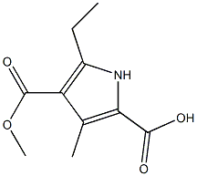 5-ethyl-4-(Methoxycarbonyl)-3-Methyl-1H-pyrrole-2-carboxylic acid CAS#: 104303-50-6