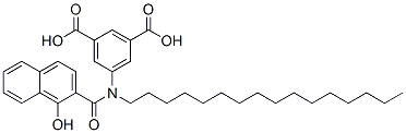 5-[hexadecyl[(1-hydroxy-2-naphthyl)carbonyl]amino]isophthalic acid CAS#: 16868-55-6