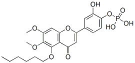 5-hexyloxy-3',4'-dihydroxy-6,7-dimethoxyflavone 4'-phosphate CAS#: 111372-46-4