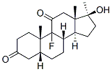 5.beta.-Androstane-3,11-dione, 9-fluoro-17.beta.-hydroxy-17-methyl- CAS#: 1584-44-7
