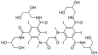5,5'-[(1,3-Dioxo-1,3-propanediyl)bis(methylimino)]bis[N,N'-bis(2,3-dihydroxypropyl)-2,4,6-triiodo-1,3-benzenedicarboxamide] CAS#: 100311-02-2